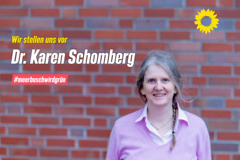 Bündnis 90/Die Grünen in Meerbusch stellen sich vor: Dr. Karen Schomberg