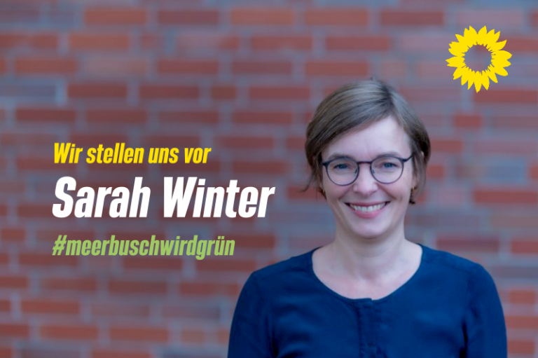 Bündnis 90/ Die Grünen in Meerbusch stellen sich vor: Sarah Winter